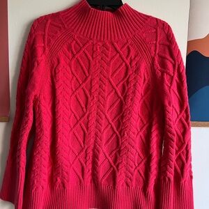 Talbots XL Mock Cable Sweater